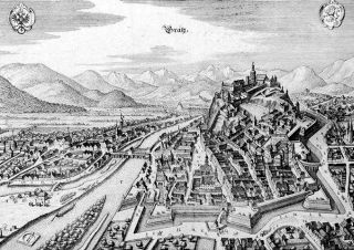 Graz 1649, Kupferstich von Matthäus Merian