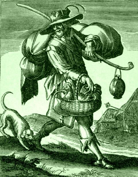 Landstreicher um 1600 – Kupferstich von Heinrich Ullrich