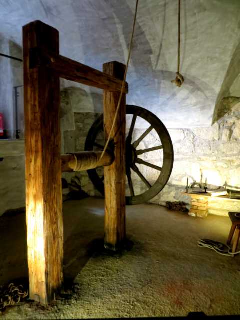 Vorrichtung für die Aufziehfolter (Hexenmuseum Riegersburg)