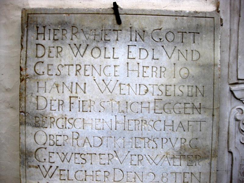 Grabstein Wendtseisen